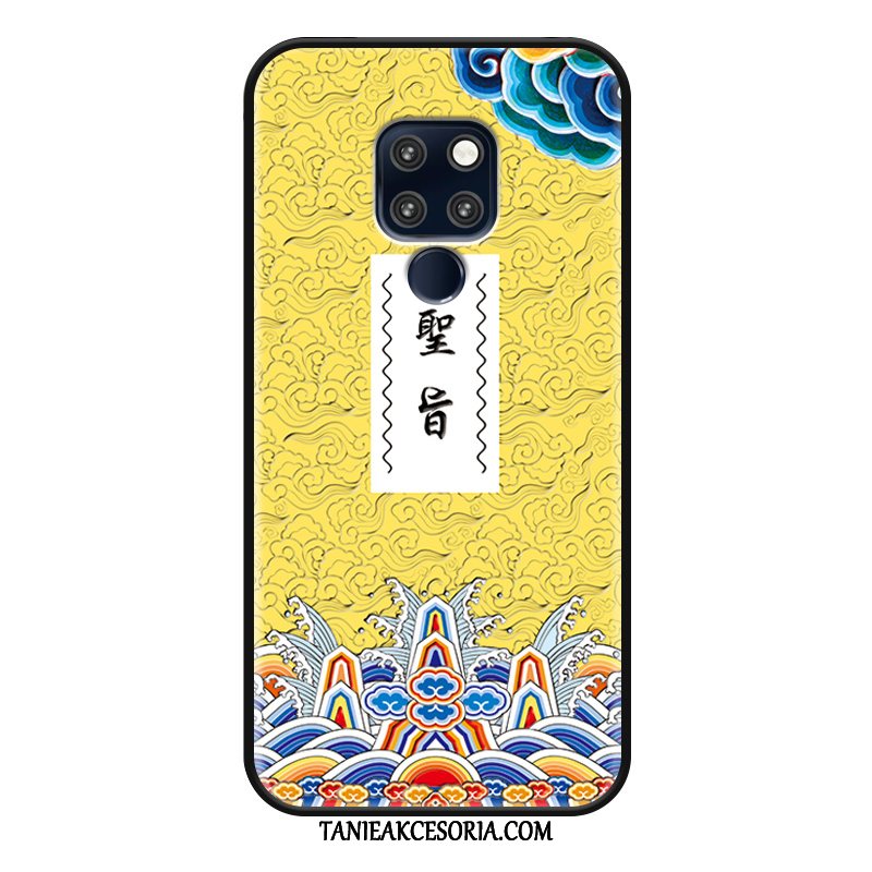 Etui Huawei Mate 20 Rs Chiński Styl Anti-fall Ochraniacz, Obudowa Huawei Mate 20 Rs Relief Żółty Zabawne