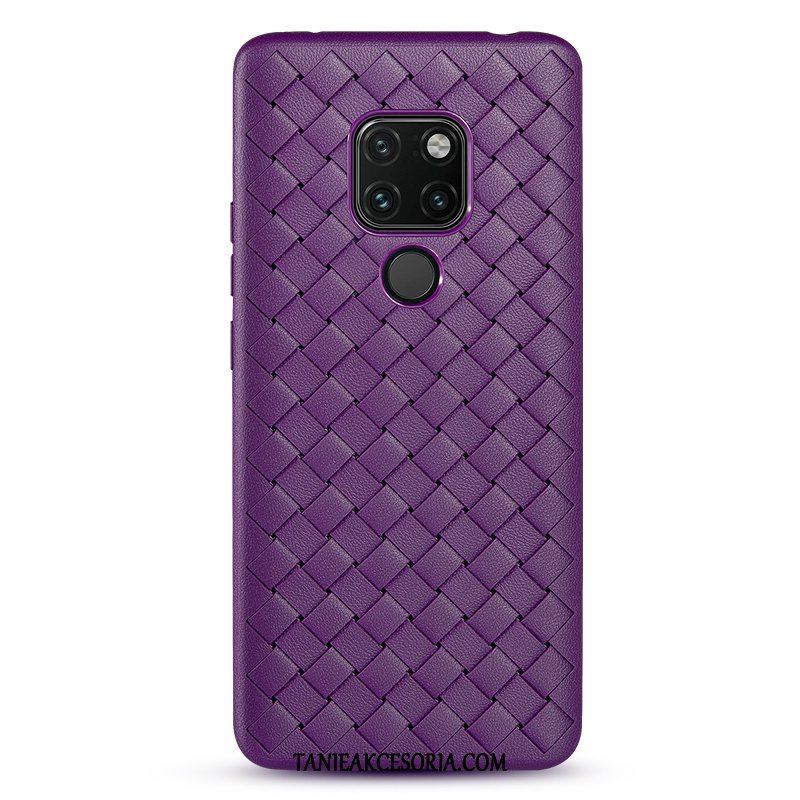 Etui Huawei Mate 20 X Jakość Anti-fall Purpurowy, Futerał Huawei Mate 20 X Telefon Komórkowy Przeplatane Silikonowe