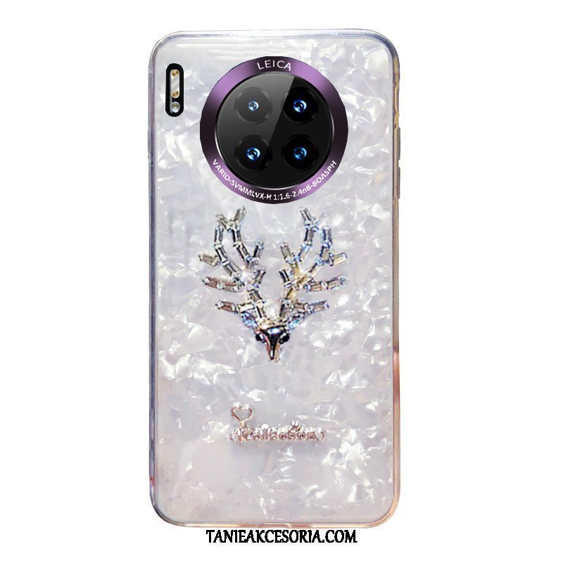 Etui Huawei Mate 30 Kolorowe Miękki Kreatywne, Pokrowce Huawei Mate 30 Wiszące Ozdoby Ełk Rhinestone