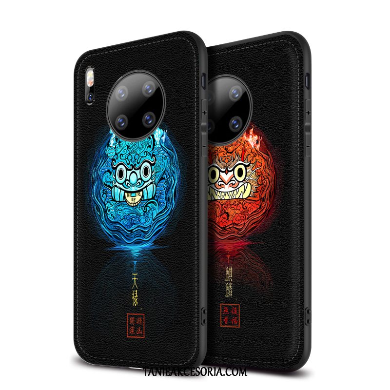 Etui Huawei Mate 30 Pro Jakość Wzór Czarny, Obudowa Huawei Mate 30 Pro Ochraniacz Tendencja Telefon Komórkowy