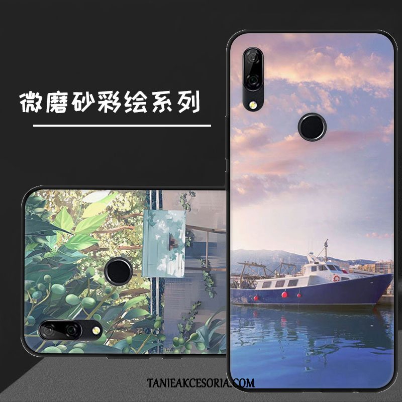 Etui Huawei P Smart Z Niebieski Ochraniacz Nubuku, Pokrowce Huawei P Smart Z Proste Telefon Komórkowy Wiatr