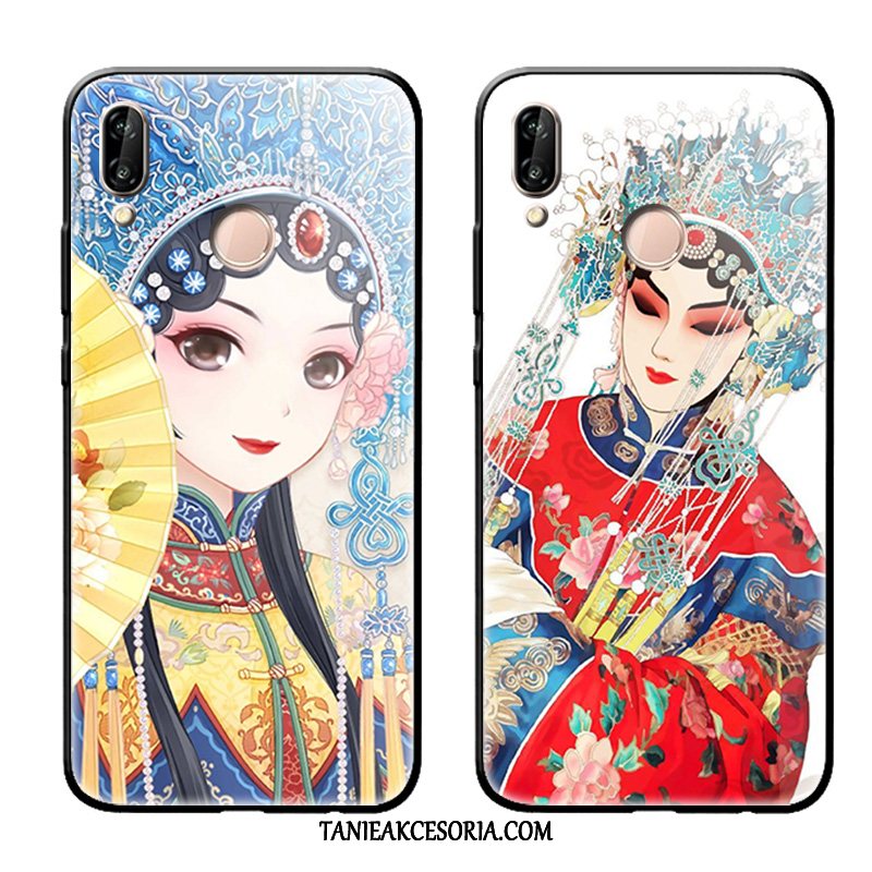 Etui Huawei P20 Lite Silikonowe Hua Dan Opera Pekińska, Obudowa Huawei P20 Lite Wiatr Czerwony Chiński Styl