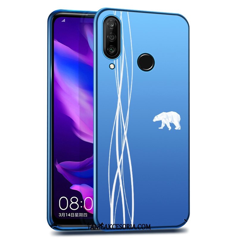 Etui Huawei P30 Lite Telefon Komórkowy Ochraniacz Niebieski, Futerał Huawei P30 Lite Anti-fall Trudno Filmy