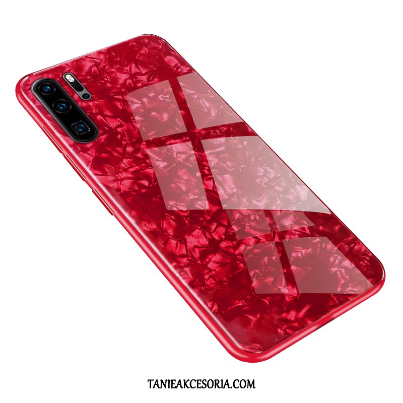 Etui Huawei P30 Pro Ochraniacz Anti-fall Telefon Komórkowy, Obudowa Huawei P30 Pro Osobowość Szkło Czerwony