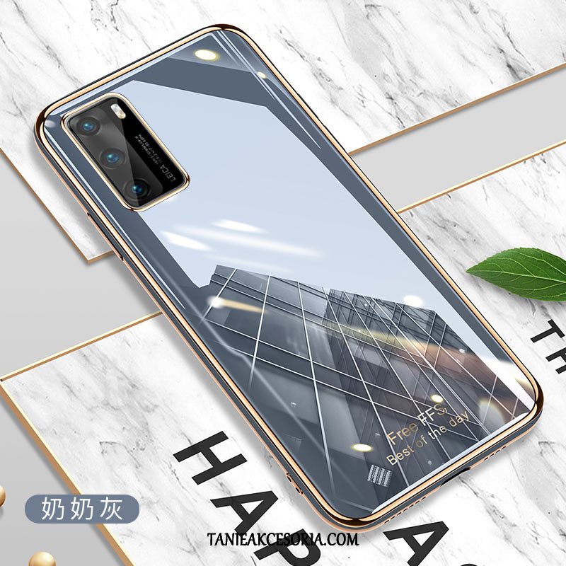 Etui Huawei P40 Cienkie Szary All Inclusive, Obudowa Huawei P40 Nowy Proste Ochraniacz