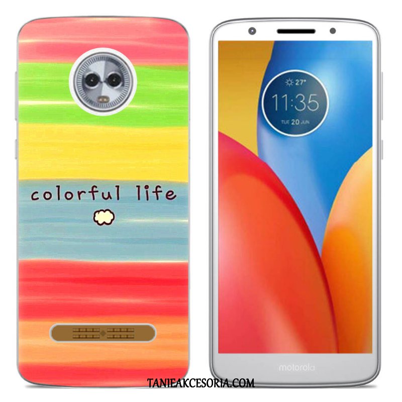 Etui Moto Z3 Play Telefon Komórkowy Silikonowe Kolor, Obudowa Moto Z3 Play Kreatywne Ochraniacz Beige