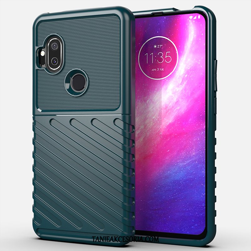 Etui Motorola One Hyper Pancerz Zielony Anti-fall, Obudowa Motorola One Hyper Proste Miękki Telefon Komórkowy