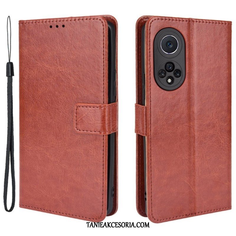 Etui Na Telefon Pokrowce do Honor 50 Pro Pro Faux Leather Błyszczący