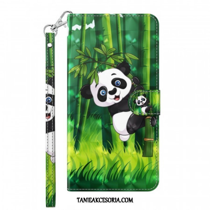 Etui Na Telefon Pokrowce do Samsung Galaxy A13 5G / A04s Panda I Bambus