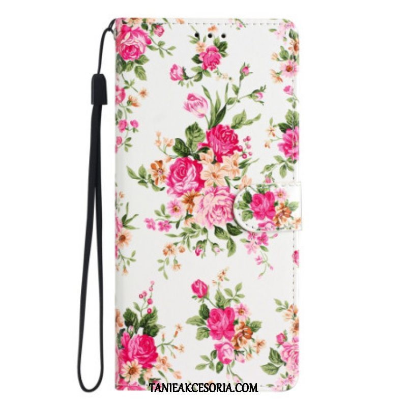 Etui Na Telefon Pokrowce do Xiaomi 12 Lite z Łańcuch Pasek Liberty Flowers