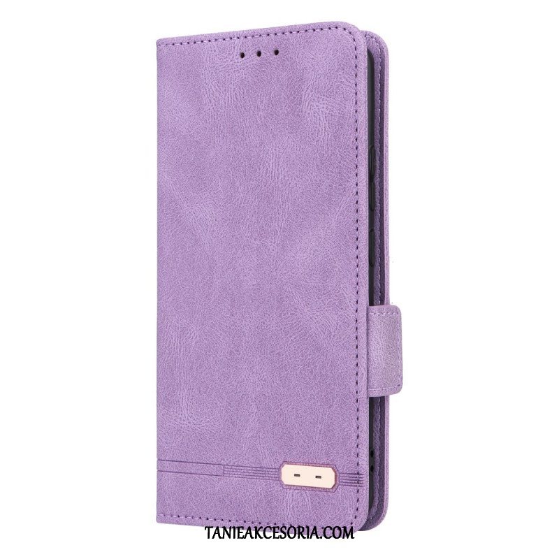 Etui Na Telefon do Moto G73 5G Etui Folio Rzemienna Tekstura