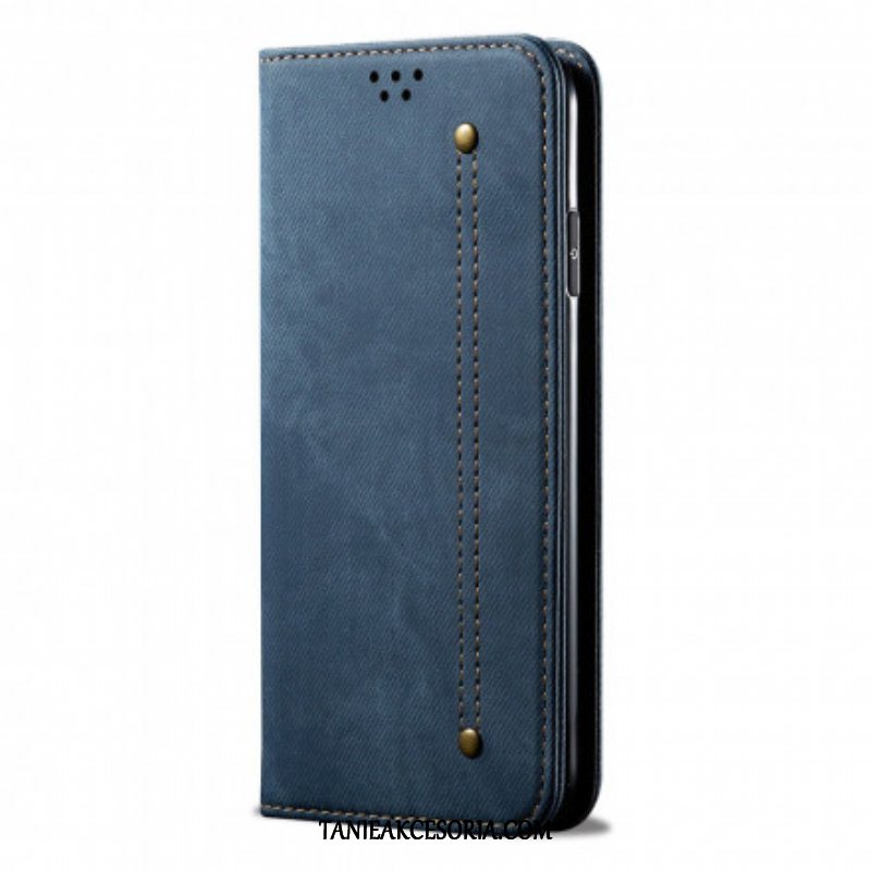 Etui Na Telefon do Oppo Reno 6 5G Etui Folio Tkanina Dżinsowa