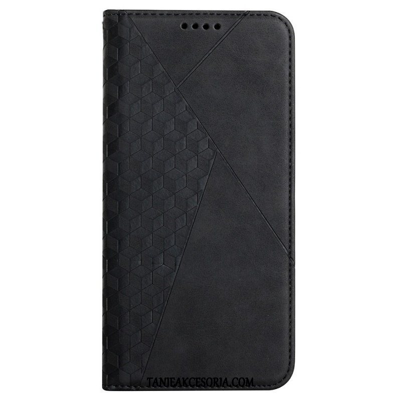 Etui Na Telefon do Samsung Galaxy S22 Ultra 5G Etui Folio Efekt Geo Skóry