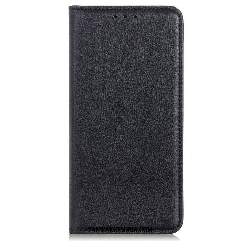 Etui Na Telefon do Samsung Galaxy S22 Ultra 5G Etui Folio Elegancka Dwoina Skóry Liczi