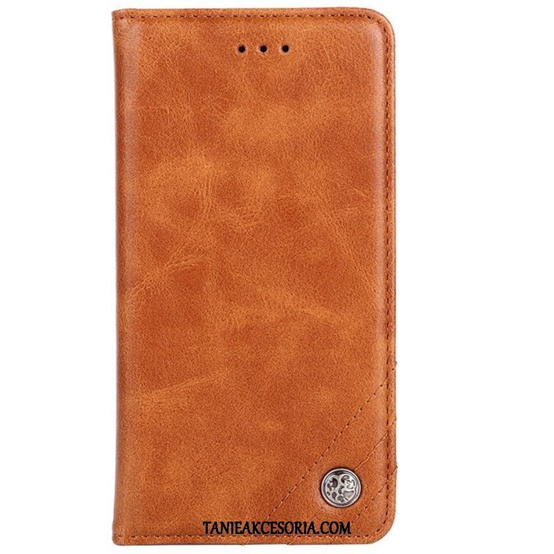 Etui Na Telefon do Sony Xperia 10 IV Etui Folio Ozdobny Nit Ze Sztucznej Skóry