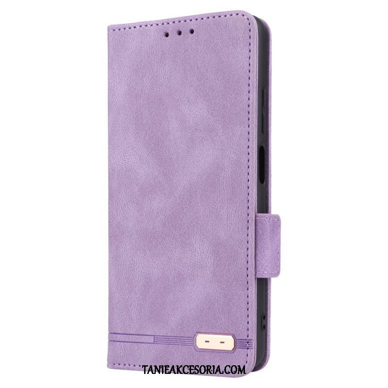 Etui Na Telefon do Xiaomi Redmi Note 12 Pro Etui Folio Stylowy Efekt Skóry