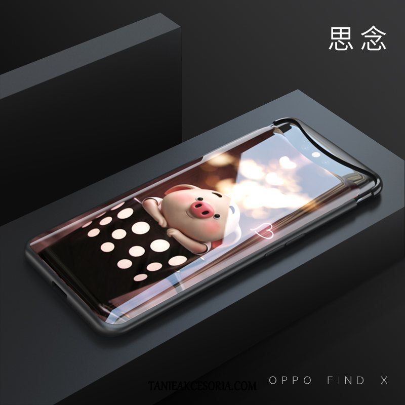 Etui Oppo Find X Miękki Kolor Szkło, Futerał Oppo Find X Telefon Komórkowy Kreatywne Ochraniacz