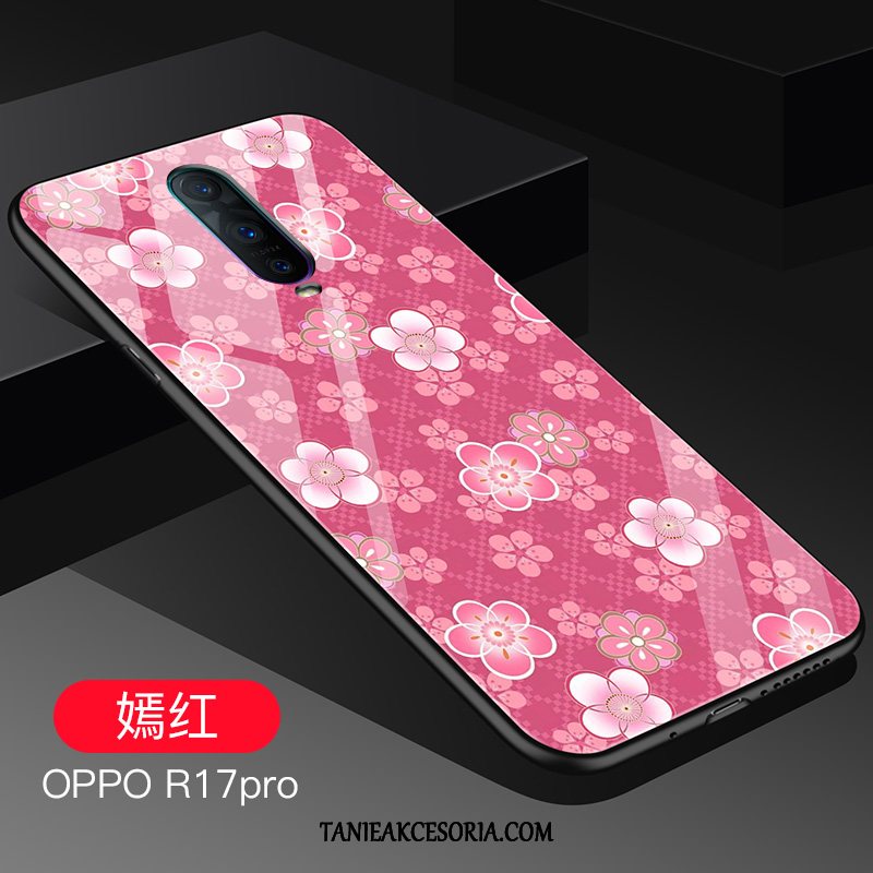 Etui Oppo R17 Pro Osobowość Silikonowe Anti-fall, Futerał Oppo R17 Pro Telefon Komórkowy Różowe Czerwony Netto