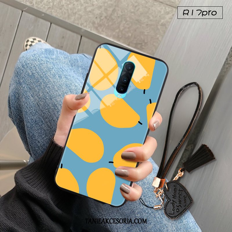 Etui Oppo R17 Pro Świeży Tendencja Mały, Obudowa Oppo R17 Pro Telefon Komórkowy Szkło Trudno