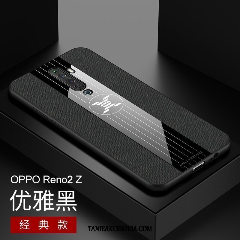 Etui Oppo Reno 2 Z All Inclusive Czarny Pu, Obudowa Oppo Reno 2 Z Telefon Komórkowy Filmy Anti-fall