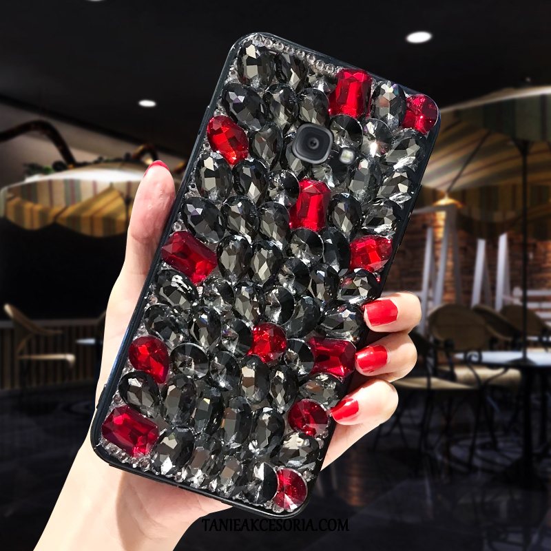 Etui Samsung Galaxy A3 2017 Gwiazda Telefon Komórkowy Anti-fall, Obudowa Samsung Galaxy A3 2017 Czarny Nowy Rhinestone