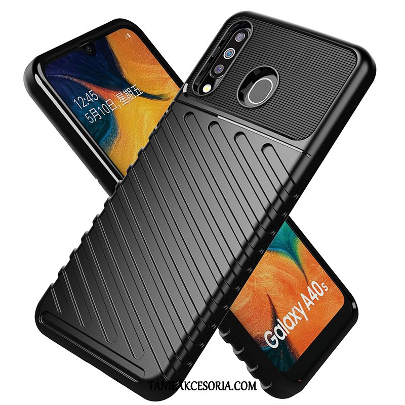 Etui Samsung Galaxy A40s Ochraniacz Czarny Gwiazda, Obudowa Samsung Galaxy A40s Telefon Komórkowy Anti-fall Proste