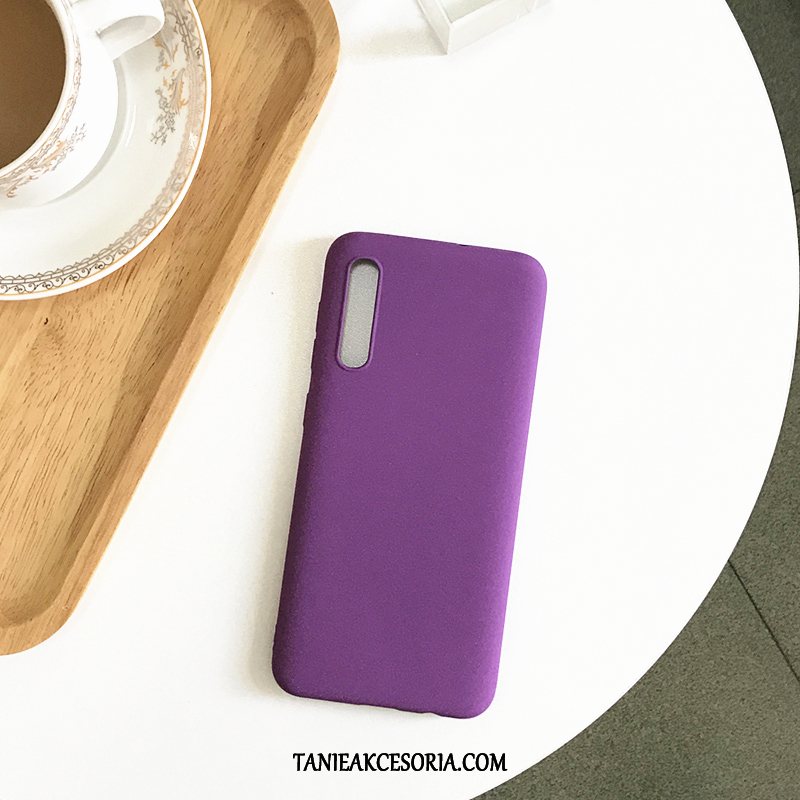 Etui Samsung Galaxy A50s Telefon Komórkowy Nubuku Purpurowy, Obudowa Samsung Galaxy A50s Jednolity Kolor Proste Pu