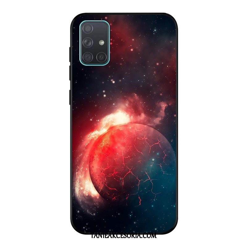 Etui Samsung Galaxy A51 Osobowość Cienkie Kreatywne, Obudowa Samsung Galaxy A51 Czerwony Gwiazda Silikonowe