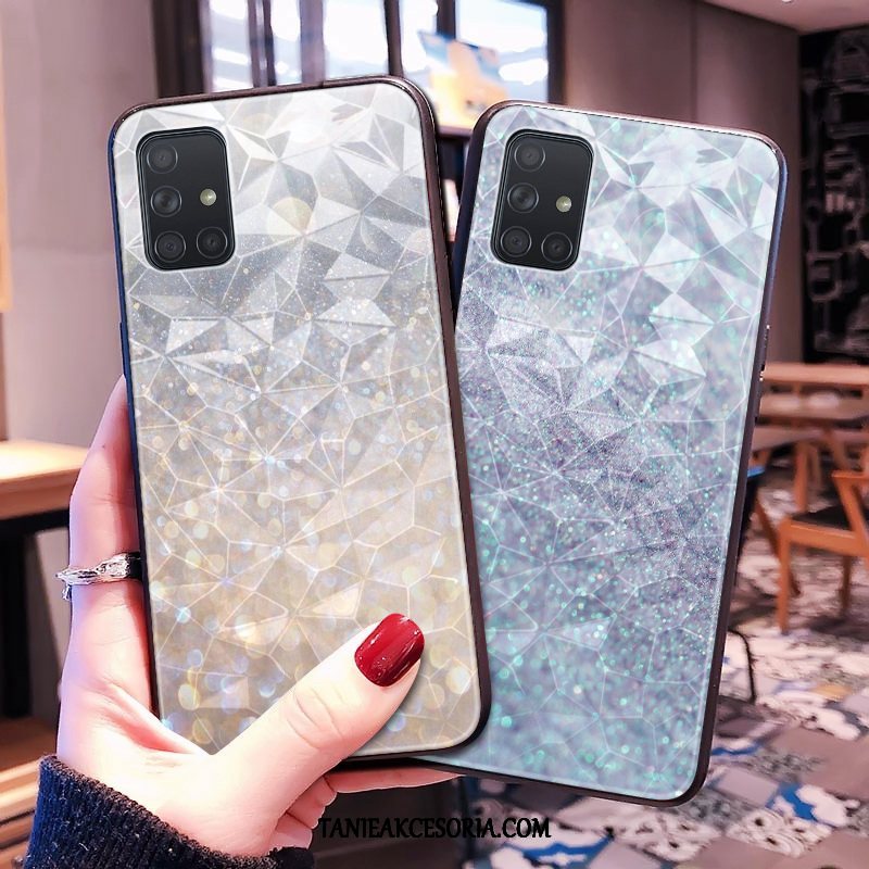 Etui Samsung Galaxy A71 Gwiazda Wzór Niebieski, Obudowa Samsung Galaxy A71 Trójwymiarowy Telefon Komórkowy Ochraniacz