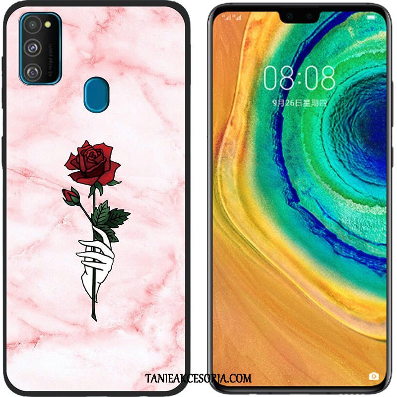 Etui Samsung Galaxy M30s Kreskówka Ochraniacz Telefon Komórkowy, Futerał Samsung Galaxy M30s Płótno Różowe Miękki