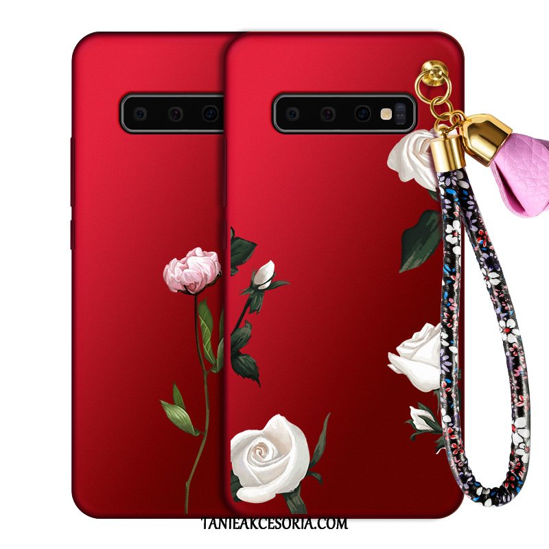 Etui Samsung Galaxy S10+ Anti-fall Kreatywne Silikonowe, Pokrowce Samsung Galaxy S10+ Kreskówka Czerwony Gwiazda