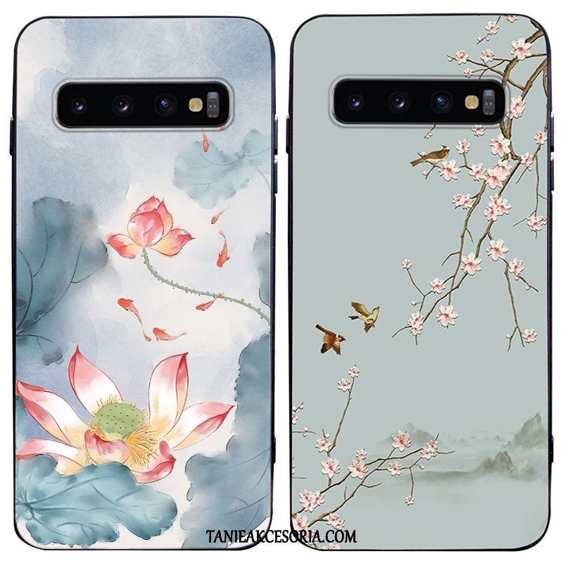 Etui Samsung Galaxy S10 Czerwony Netto Silikonowe Miękki, Pokrowce Samsung Galaxy S10 Telefon Komórkowy Kreatywne Zielony