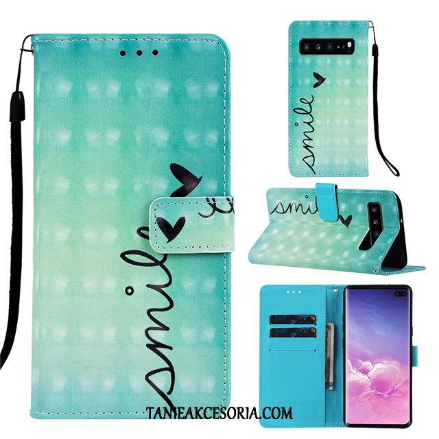 Etui Samsung Galaxy S10 Gwiazda Zielony Tendencja, Pokrowce Samsung Galaxy S10 Ochraniacz Telefon Komórkowy All Inclusive