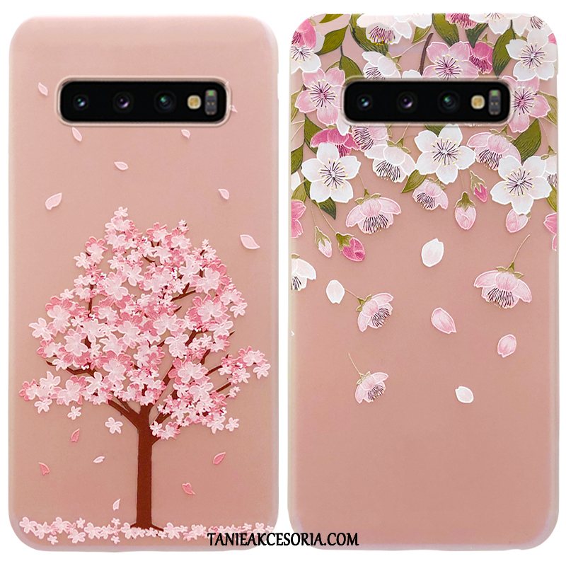 Etui Samsung Galaxy S10 Miękki Przezroczysty Telefon Komórkowy, Pokrowce Samsung Galaxy S10 Gwiazda Sakura Cienkie