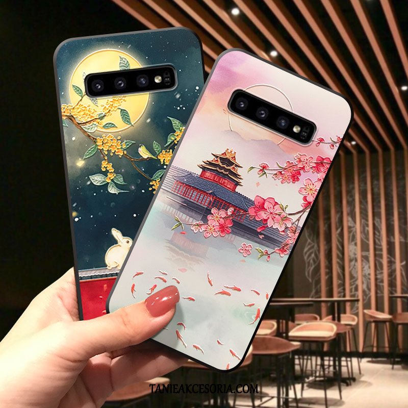 Etui Samsung Galaxy S10+ Różowe Gwiazda Kreatywne, Obudowa Samsung Galaxy S10+ Osobowość Miękki Wiatr