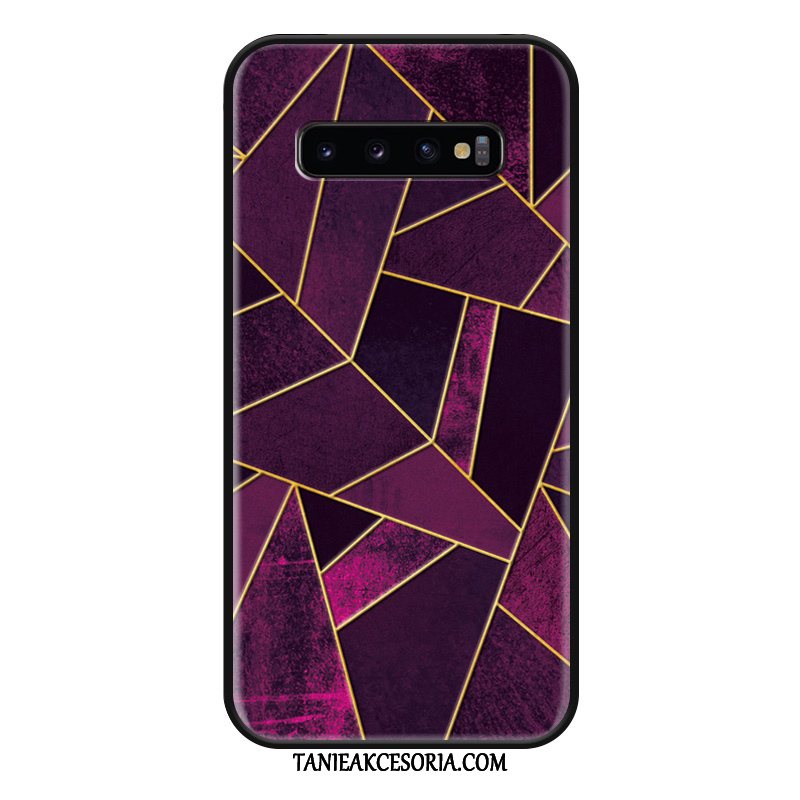 Etui Samsung Galaxy S10+ Silikonowe Telefon Komórkowy Gwiazda, Futerał Samsung Galaxy S10+ Kreatywne Geometria Trójwymiarowy