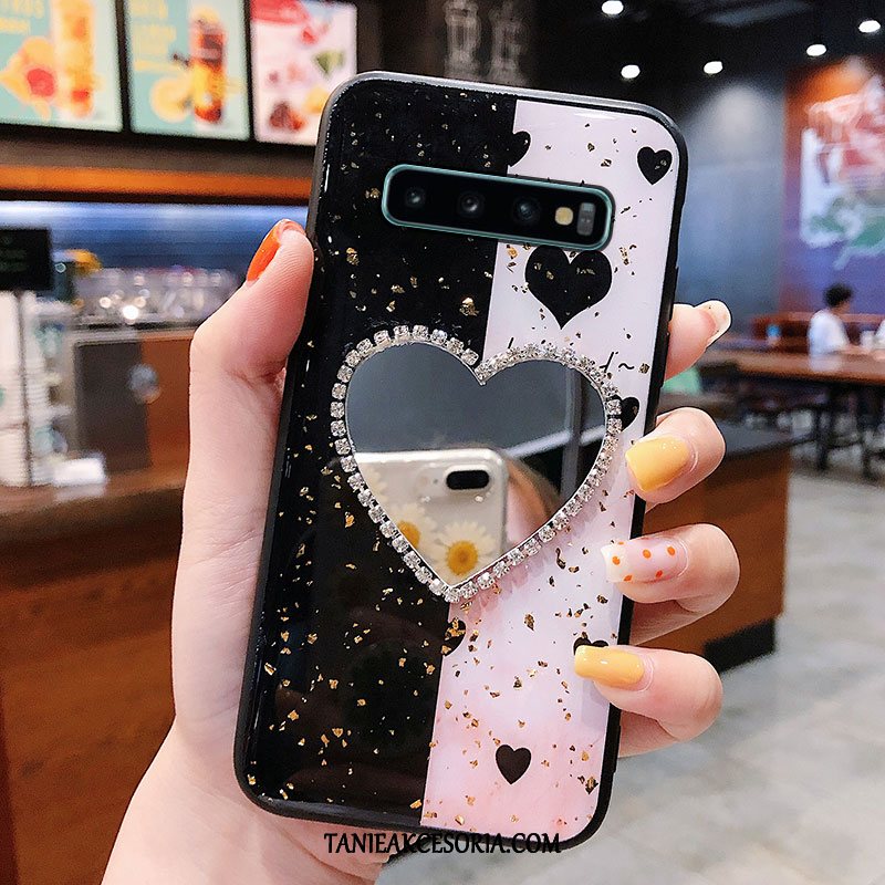 Etui Samsung Galaxy S10+ Telefon Komórkowy Ochraniacz Vintage, Futerał Samsung Galaxy S10+ Szycie Czarny Tendencja