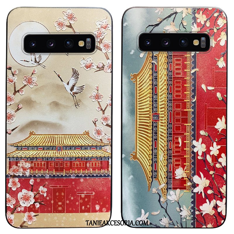 Etui Samsung Galaxy S10+ Tendencja Chiński Styl Vintage, Futerał Samsung Galaxy S10+ All Inclusive Wiatr Modna Marka