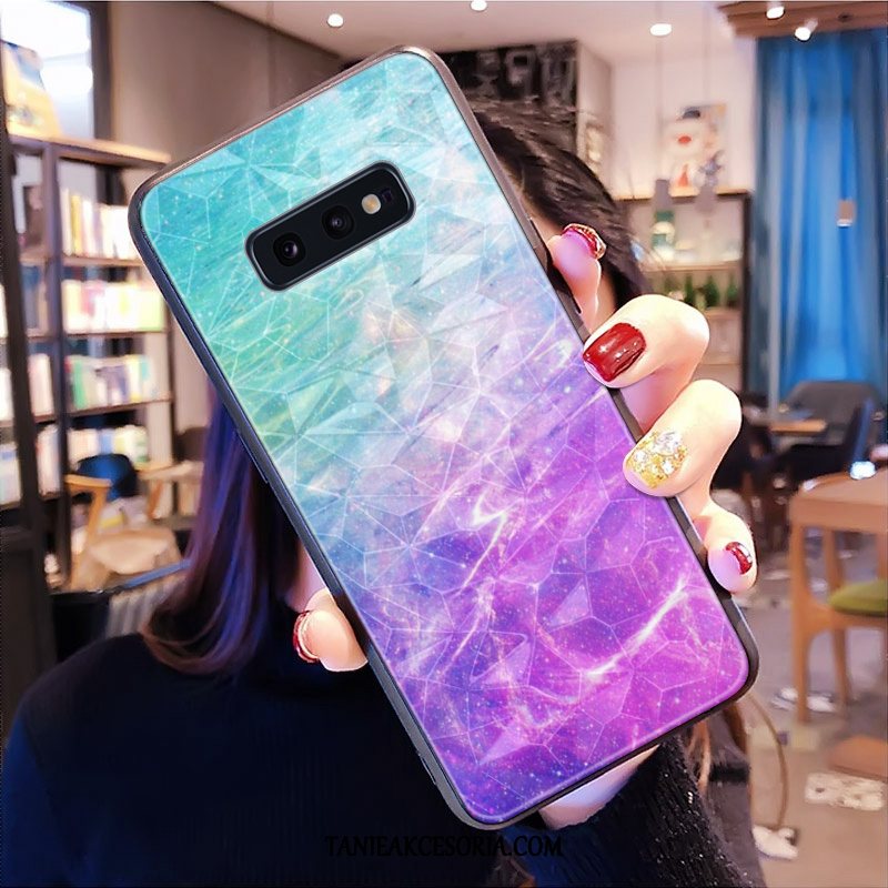 Etui Samsung Galaxy S10e All Inclusive Gwiazda Telefon Komórkowy, Obudowa Samsung Galaxy S10e Wzór Kształt Diamentu Purpurowy