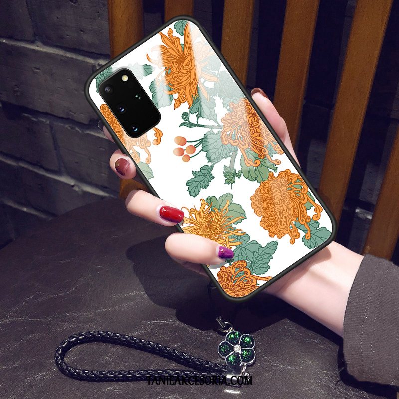 Etui Samsung Galaxy S20+ Vintage Kwiaty Ochraniacz, Pokrowce Samsung Galaxy S20+ Telefon Komórkowy Miękki Tendencja