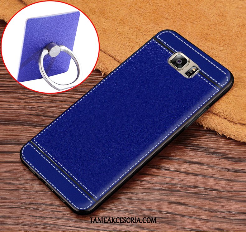 Etui Samsung Galaxy S6 Ochraniacz Ring Nubuku, Obudowa Samsung Galaxy S6 Gwiazda Skóra Telefon Komórkowy