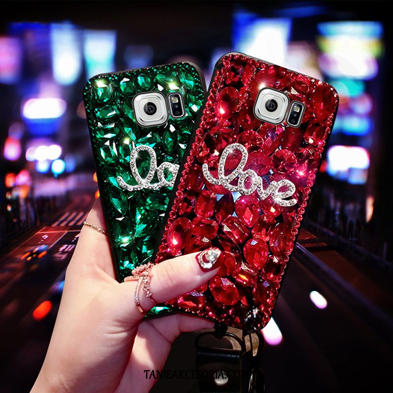 Etui Samsung Galaxy S7 Zielony All Inclusive Telefon Komórkowy, Obudowa Samsung Galaxy S7 Rhinestone Luksusowy Gwiazda