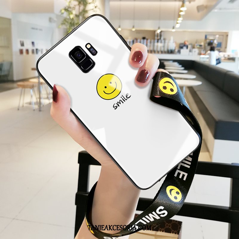 Etui Samsung Galaxy S9 Wiszące Ozdoby Biały Trudno, Pokrowce Samsung Galaxy S9 All Inclusive Modna Marka Lustro