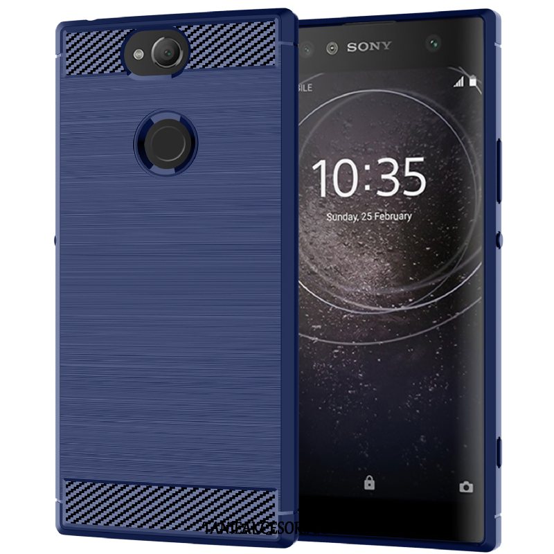 Etui Sony Xperia Xa2 Plus Niebieski Tendencja Anti-fall, Obudowa Sony Xperia Xa2 Plus Jedwab Telefon Komórkowy Miękki