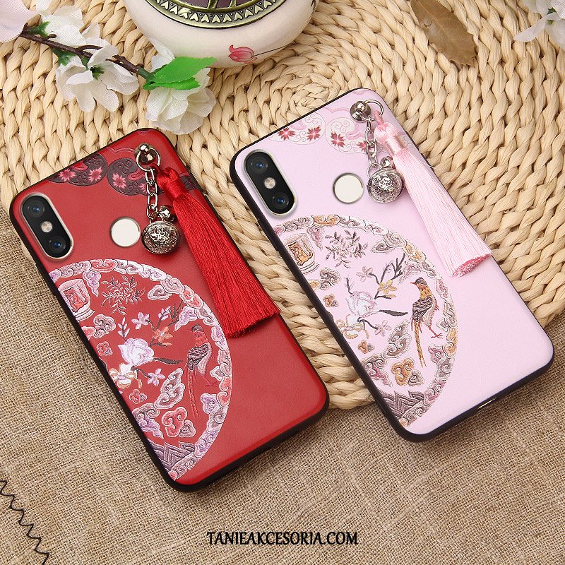 Etui Xiaomi Mi 8 Anti-fall All Inclusive Modna Marka, Futerał Xiaomi Mi 8 Mały Telefon Komórkowy Czerwony Beige