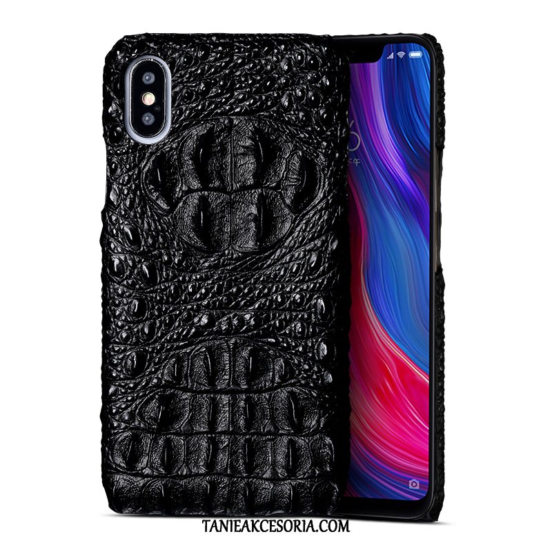 Etui Xiaomi Mi 8 Pro Czarny Skórzany Mały, Futerał Xiaomi Mi 8 Pro Telefon Komórkowy Anti-fall Beige