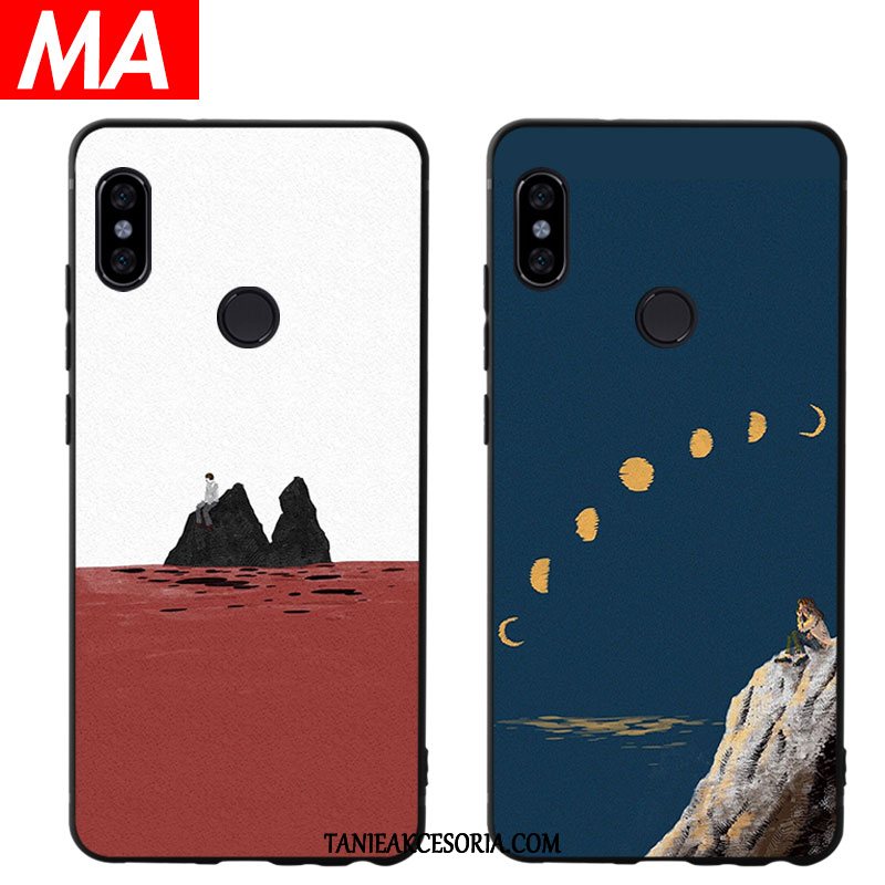 Etui Xiaomi Mi 8 Proste Obraz Olejny Miękki, Pokrowce Xiaomi Mi 8 Ochraniacz Piękny Wzór Beige