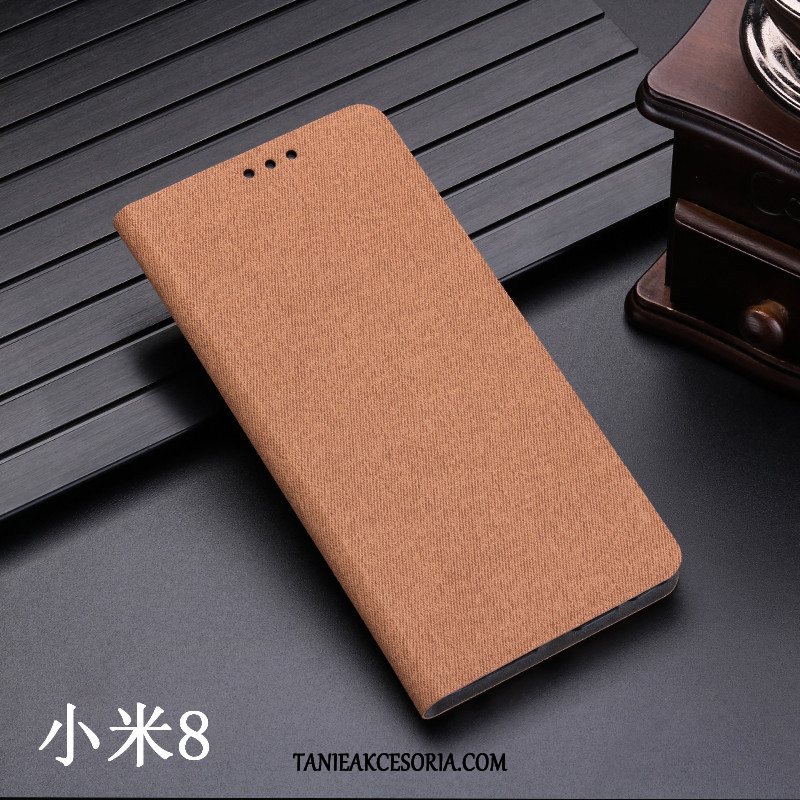 Etui Xiaomi Mi 8 Telefon Komórkowy Miękki Młodzież, Futerał Xiaomi Mi 8 Mały Skórzany All Inclusive Braun Beige