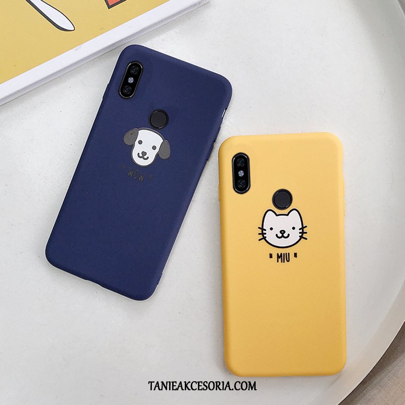 Etui Xiaomi Mi 8 Telefon Komórkowy Sztuka Proste, Obudowa Xiaomi Mi 8 Mały Niebieski Młodzież Beige