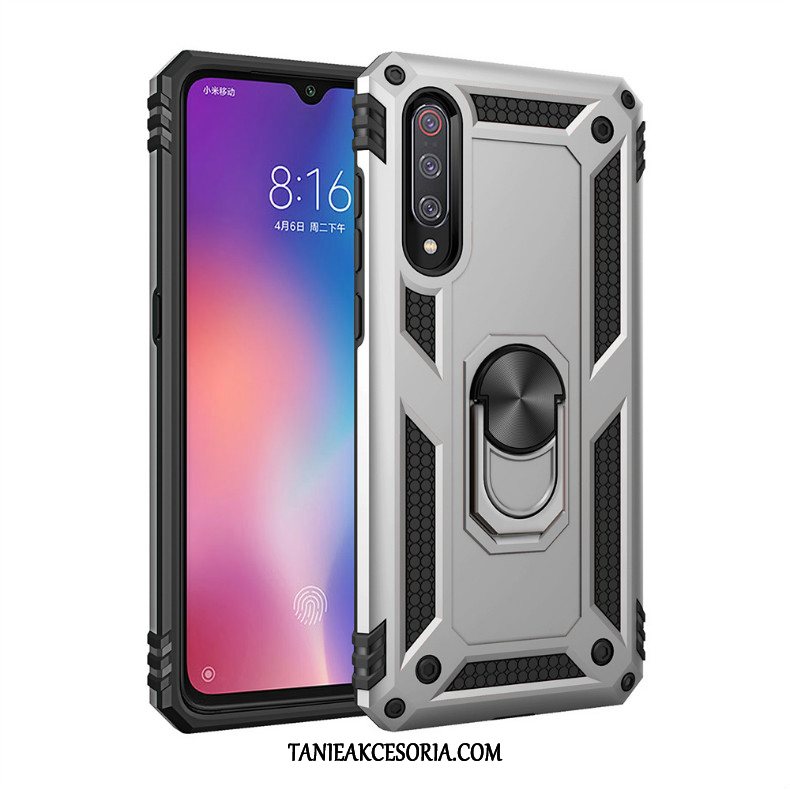 Etui Xiaomi Mi 9 Silikonowe All Inclusive Mały, Futerał Xiaomi Mi 9 Na Pokładzie Cienkie Szkło Hartowane Beige